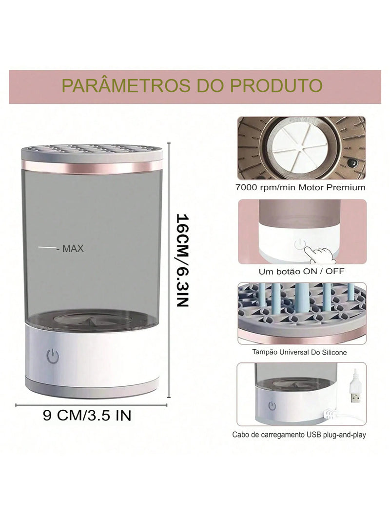 CrystalClean Pro-limpeza de pincéis maquiagem